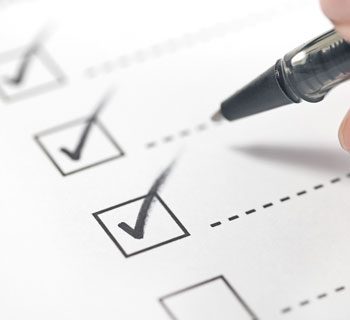 3 Boxes Checked Off By A Pen