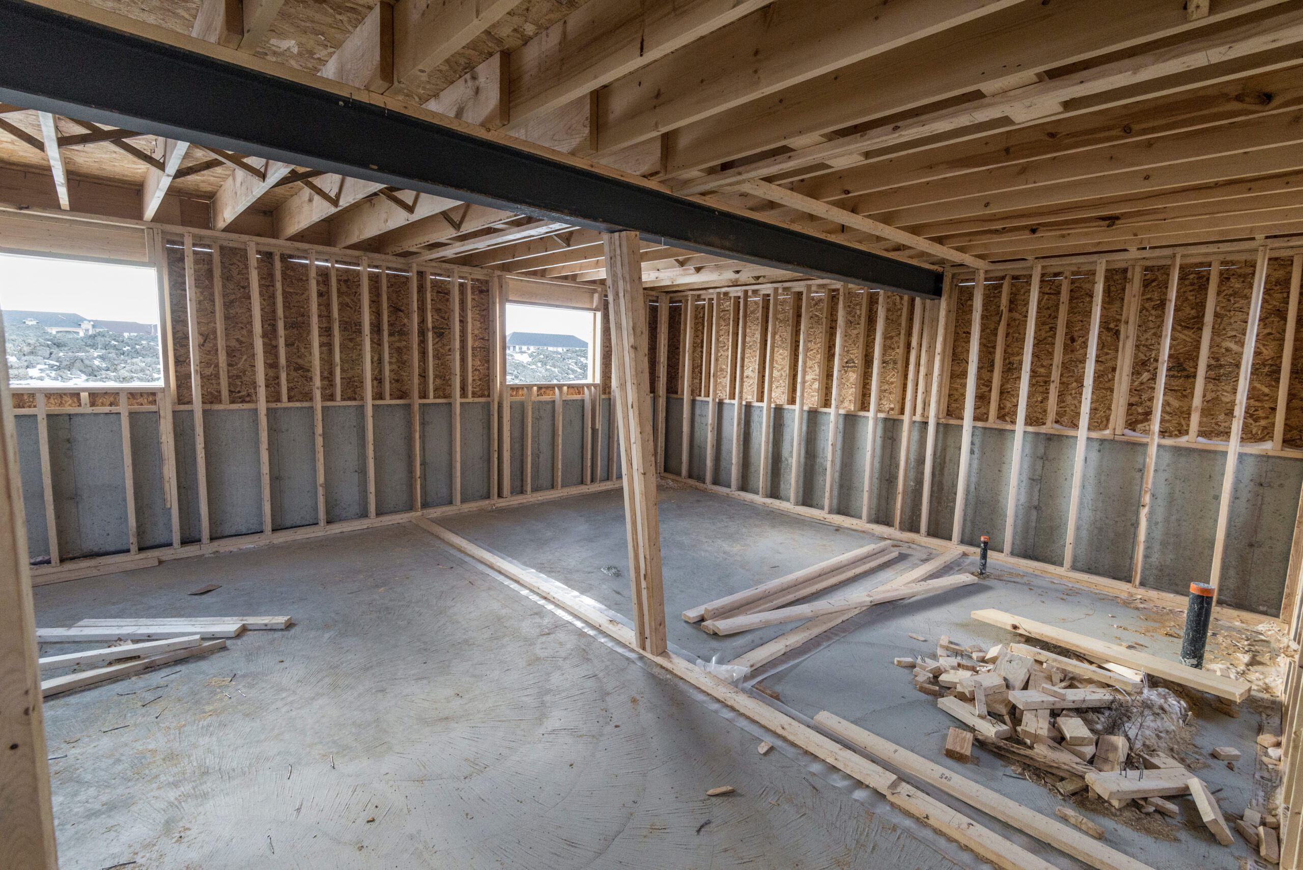 Basement under construction