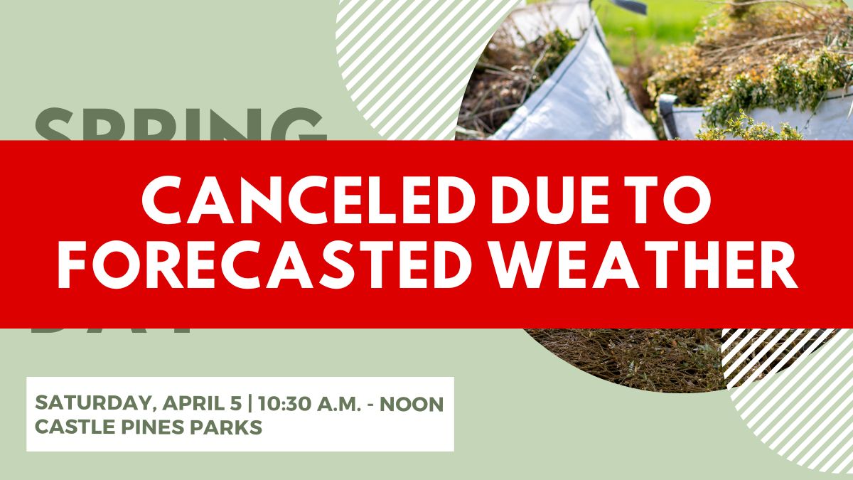 The Spring 2025 Cleanup Day has been canceled due to forecasted weather conditions.