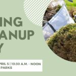 Spring Cleanup Day on Saturday, April 5 from 10:30 a.m. to noon at parks across Castle Pines.