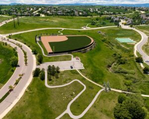 Rendering of the upcoming baseball field improvements at Coyote Ridge Park.